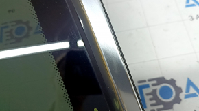 Rear left window with tinted glass for BMW X3 G01 18-21 with chrome molding, torn seal, scratches, dents