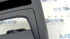 Rear center console trim for BMW X3 G01 18-21, black, with deflector, scratches