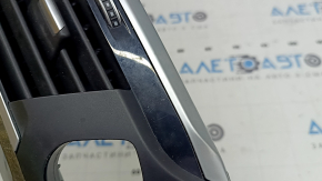 BMW X3 G01 18-21 black center dashboard trim, wood grain insert, Var.poplar, gray, with deflectors, scratches