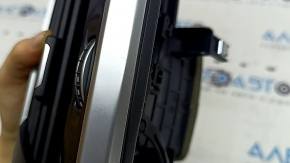 BMW X3 G01 18-21 black center dashboard trim, wood grain insert, Var.poplar, gray, with deflectors, scratches