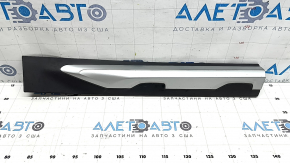 Lower rear right door trim BMW X3 G01 18-21 structure with gray molding, scratches