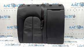 Right rear seat backrest for Audi A6 C7 12-18, black leather, with seat belt, with hatch, for cleaning