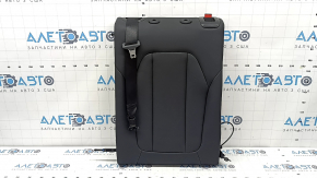 Rear seat backrest, 2nd row, left, BMW X3 G01 18-21, black leather, with black belt, scratches on the lining
