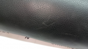 Rear seat cushion for Audi A6 C7 12-18, black leather with perforation, scratches, needs cleaning