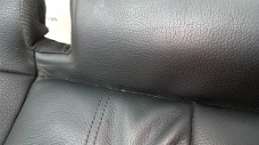 Rear seat cushion for Audi A6 C7 12-18, black leather with perforation, scratches, needs cleaning