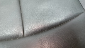 Rear seat cushion for Audi A6 C7 12-18, black leather with perforation, scratches, needs cleaning