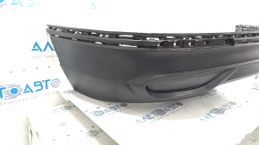 The rear bumper is bare, the lower part of the VW Tiguan 22-24, the structure is without parking sensors, it is torn, the fasteners are broken, there are scratches.