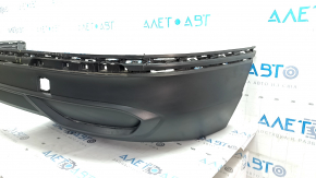 The rear bumper is bare, the lower part of the VW Tiguan 22-24, the structure is without parking sensors, it is torn, the fasteners are broken, there are scratches.
