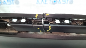 The rear bumper is bare, the lower part of the VW Tiguan 22-24, the structure is without parking sensors, it is torn, the fasteners are broken, there are scratches.