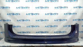 The rear bumper, bare upper part, VW Tiguan 18-24 blue LC5B, in glue, broken fasteners