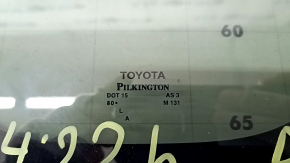 Window blind glass rear right Toyota Rav4 19- with chrome molding
