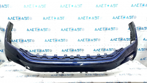 Front bumper bare VW Tiguan 22-24 blue LC5B, glued, dents
