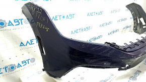 Front bumper bare VW Tiguan 22-24 blue LC5B, glued, dents