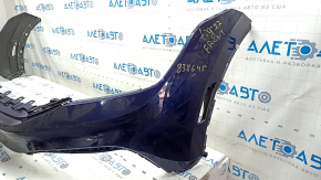 Front bumper bare VW Tiguan 22-24 blue LC5B, glued, dents
