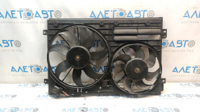Radiator shroud diffuser assembly for VW Passat B7 12-15 USA 1.8T without 1 louver