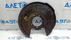 The rear right brake disc cover for a Polestar 2 21-25 is dented.