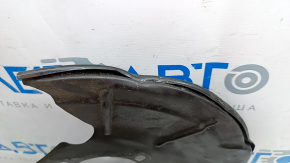 The rear right brake disc cover for a Polestar 2 21-25 is dented.