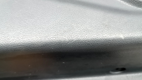 Front left door panel for Ford Explorer 21-23, black leather, XLT, black leather armrest, chrome insert, with handle, scratches