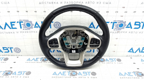 Ford Explorer 21-23 black leather steering wheel assembly, non-heated, scratches
