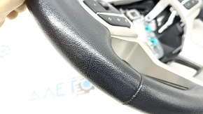 Ford Explorer 21-23 black leather steering wheel assembly, non-heated, scratches