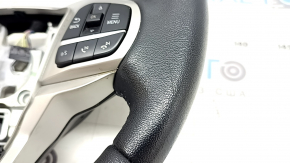 Ford Explorer 21-23 black leather steering wheel assembly, non-heated, scratches