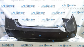 Bare rear bumper for Honda Accord 18-22, graphite, for parking sensors, torn, cracked