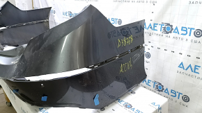 Bare rear bumper for Honda Accord 18-22, graphite, for parking sensors, torn, cracked