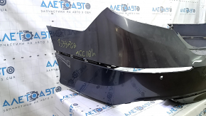 Bare rear bumper for Honda Accord 18-22, graphite, for parking sensors, torn, cracked