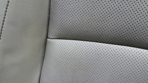 Honda Accord 18-22 passenger seat trim, lower part, gray leather, heated, ventilated, worn