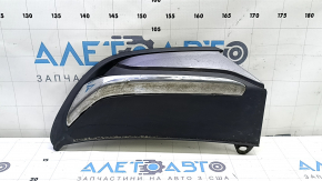 Left muffler cap for Honda Accord 18-22 EXL, touring, graphite insert, with chrome, scratches, cracked chrome