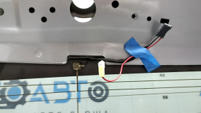 Ford Explorer 20-23 bare trunk door with glass, tinted, silver JS, dented
