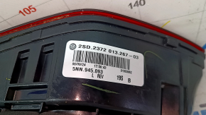Left inner tailgate light for VW Tiguan 18-24 USA, cracks, scratches