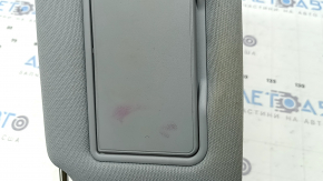 Left visor for Ford Explorer 20 - gray, with backlight, retractable, without hook, dry-cleanable
