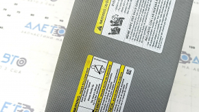 Left visor for Ford Explorer 20 - gray, with backlight, retractable, without hook, dry-cleanable