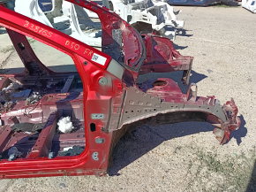 Red front right quarter panel for Toyota Prius 50 16-22 on the body