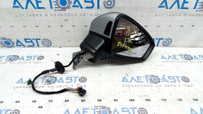 Right side mirror assembly for VW Tiguan 22-24, 6+2 pins, turn signal, BSM, heated, silver