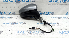 Right side mirror assembly for VW Tiguan 22-24, 6+2 pins, turn signal, BSM, heated, silver