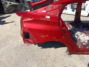 Quarter wing rear right Toyota Prius 50 16-18 under BSM on the body, red, pokes
