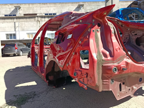Quarter wing rear left Toyota Prius 50 16-18 under BSM on the body, red, dented, bumps