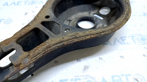 The lower control arm under the rear left spring of a Toyota Prius 50 Prime 16-22 is rusty, the silent block needs replacing