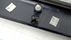 Ford Explorer 20-23 front pillar trim, outer front left, gloss black, broken mount, scratches, peeling seal