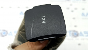 Rear center console cigarette lighter for Ford Explorer 20-23 with cover, scratches