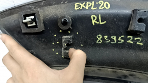Ford Explorer 20-23 rear left front fender arch trim on the door, structure, scratches, broken fasteners