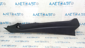 Left side center console trim for Ford Fusion mk5 17-20, lower, black, scratches, broken mount