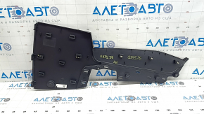 Left center console trim for Ford Explorer 20-24, black, scratch, crack in mount, dented mount
