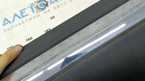 Lower front left door trim for Ford Explorer 20-24, structure, with chrome molding, scratches, worn