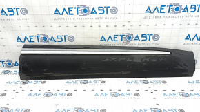 Lower front right door trim for Ford Explorer 20-23, structure, with chrome molding, scratches, worn