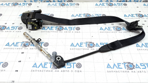 Passenger seat belt with tensioner for VW Tiguan 22-24, black, water-resistant, tensioner, dry-cleanable