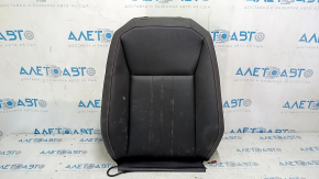 Upper passenger seat upholstery for VW Tiguan 22-24, black leather, heated, dry-cleanable