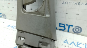 Left upper center pillar trim for Lexus CT200h 11-13, gray, worn, dry-cleanable, scratches